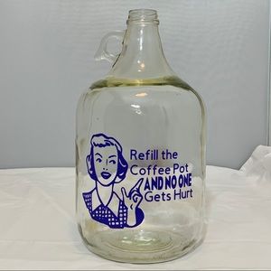 Decorative Glass Jug with Retro Design